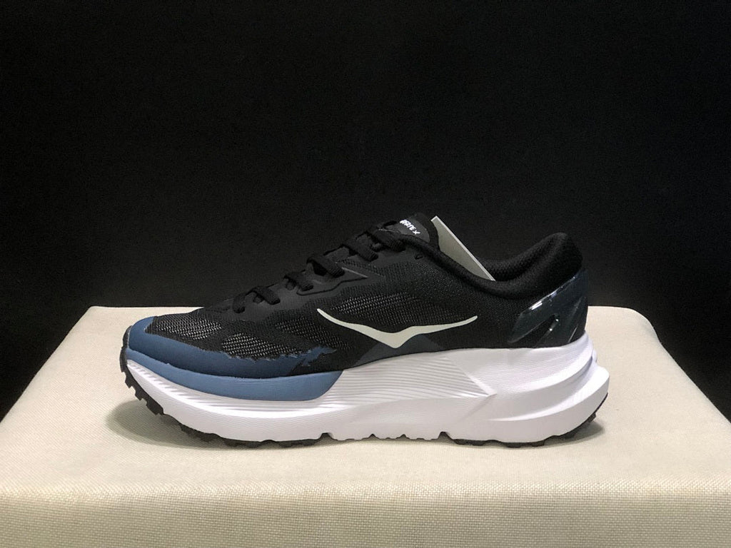 Black and Blue HOKA Mafate X Trail Running Shoes - product image from the listing.