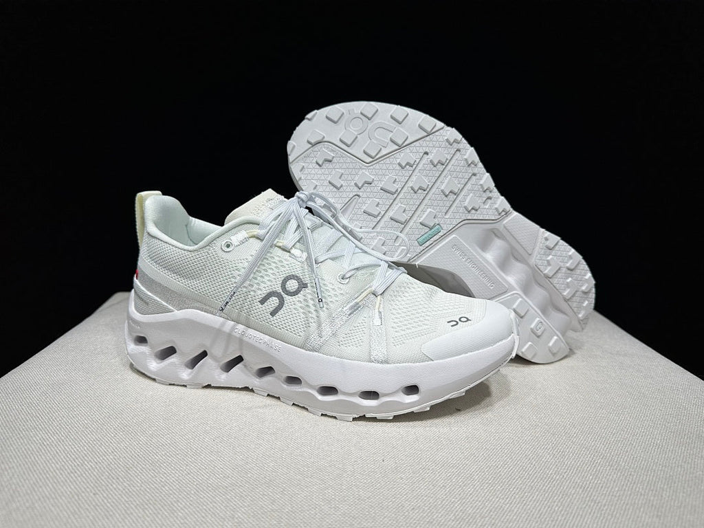 On Cloudsurfer Trail Trail Running Shoes in White - product image from the listing.