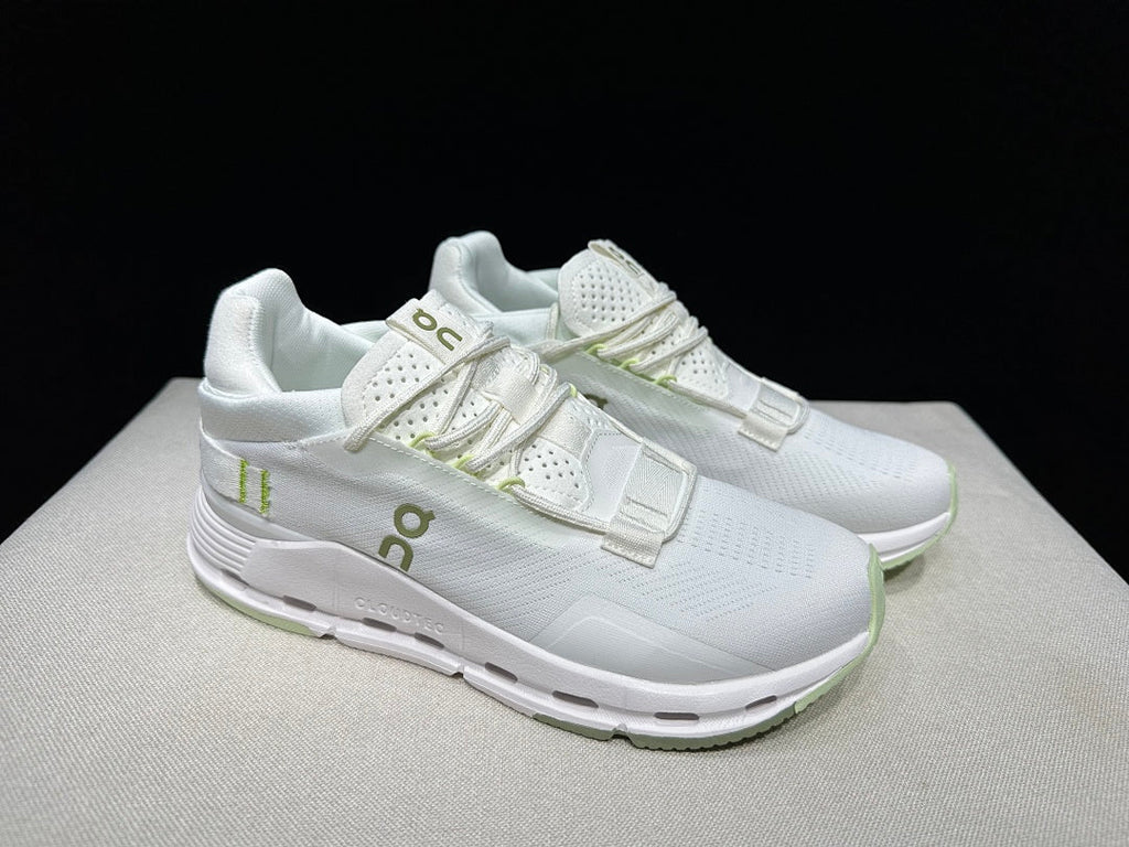 On Cloudnova 2 Trainers in White and Sage - product image from the listing.