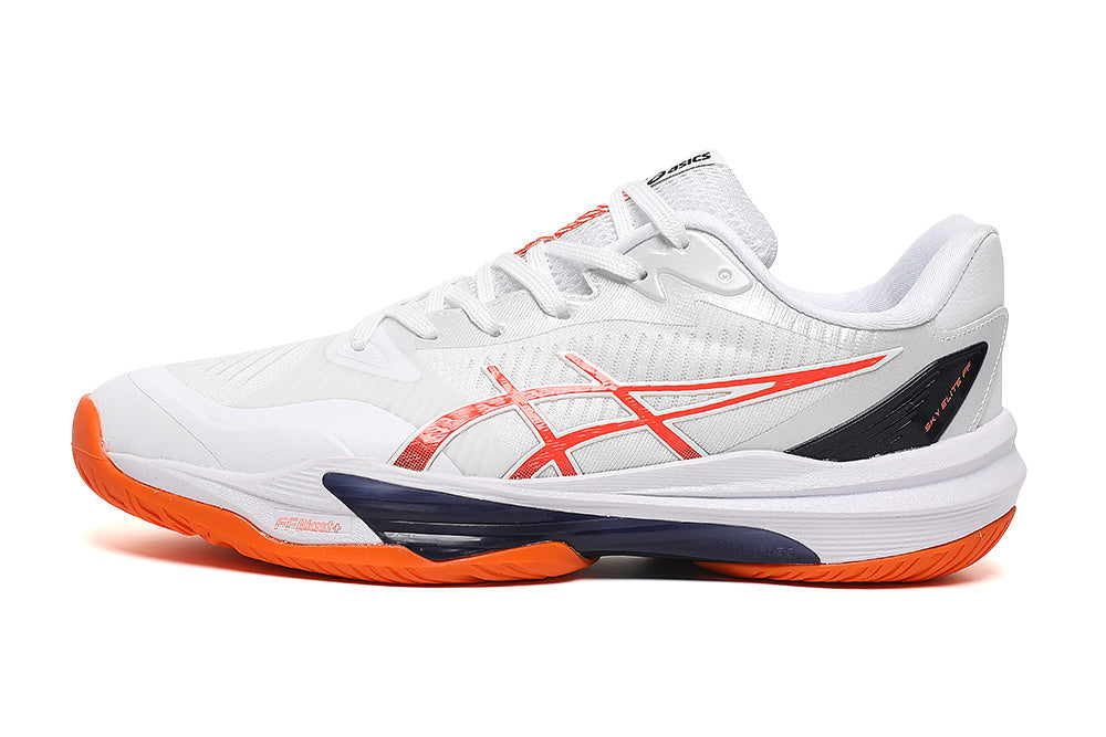 ASICS GEL-RESOLUTION X White Orange Tennis Footwear - product image from the listing.