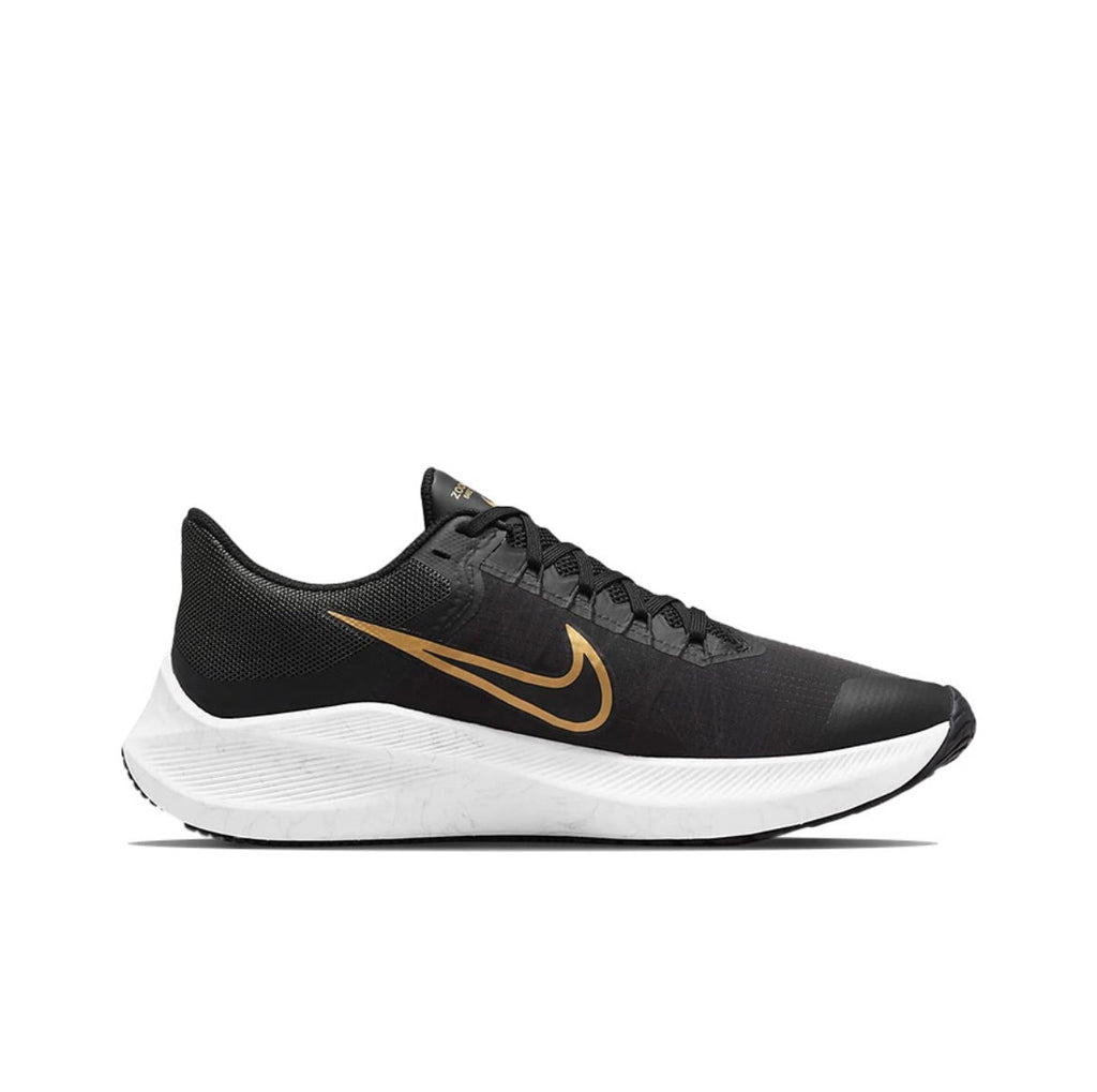 Nike Zoom Winflo 8 Running Shoes in Black Gold CW3419-009 - product image from the listing.