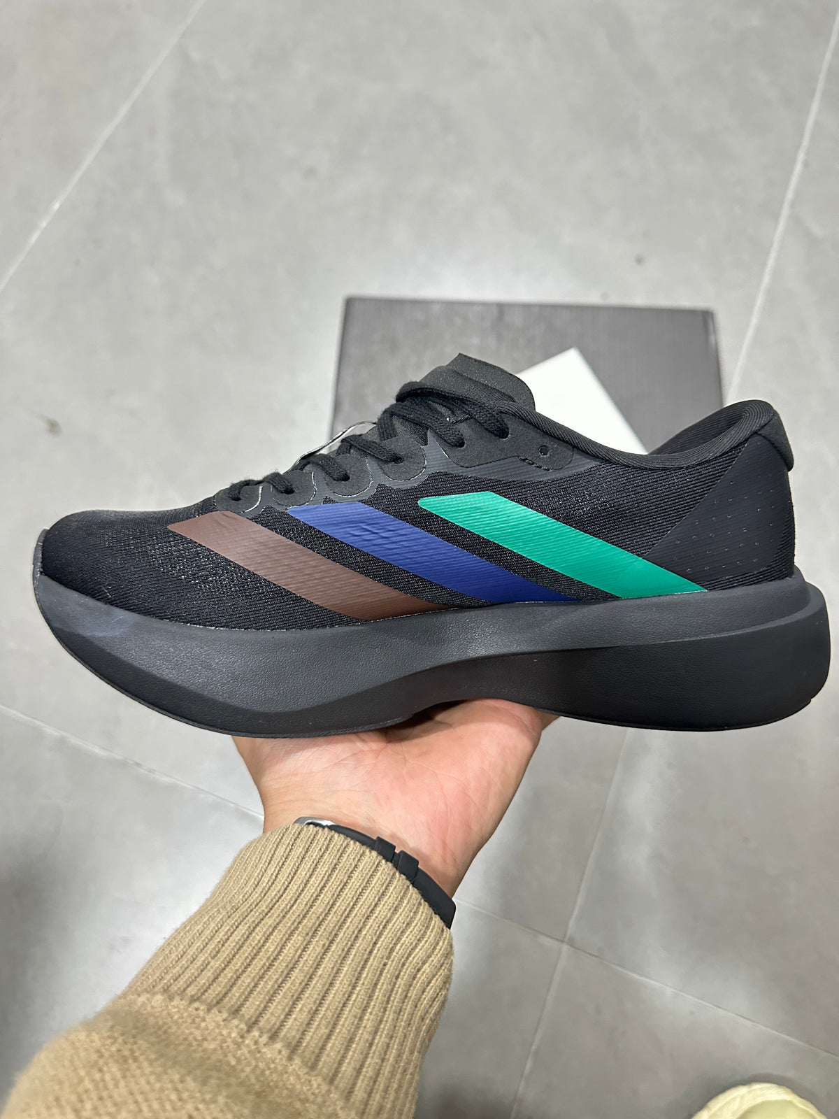 adidas Lightstrike Pro Running Shoes in Black Multicolor - product image from the listing.