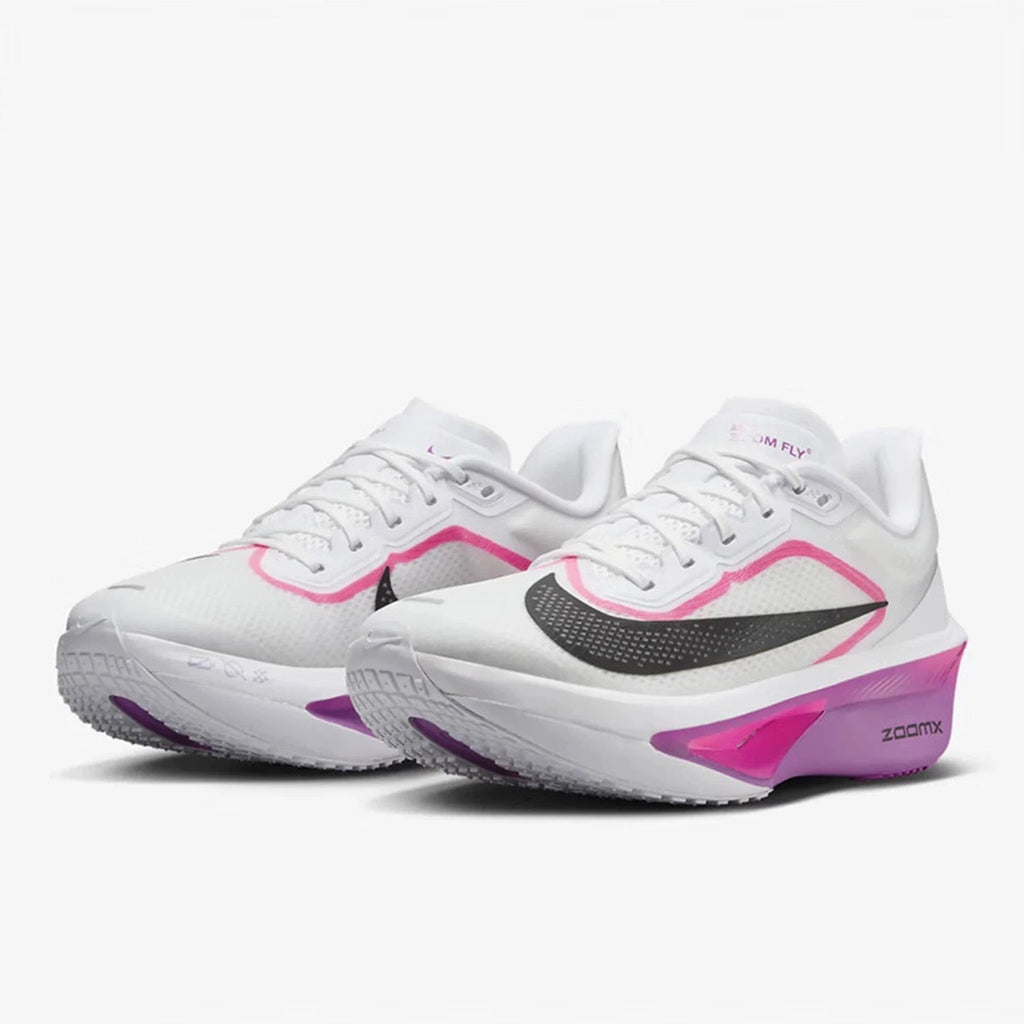 Nike Zoom Fly 6 Running Shoes in White Pink FN8454-101 - product image from the listing.