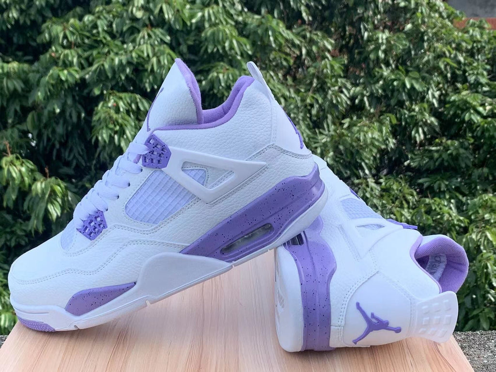 "White Purple" Air Jordan 4 Retro - product image from the listing.