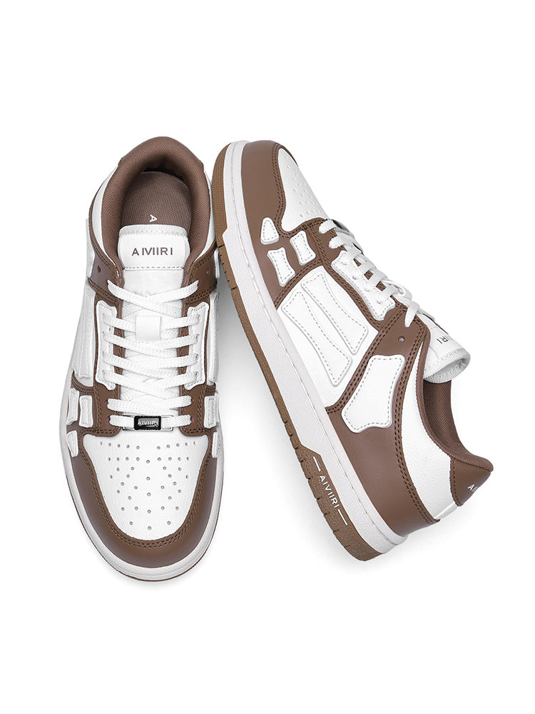 Brown and White AMIRI Low-Top Sneakers - product image from the listing.