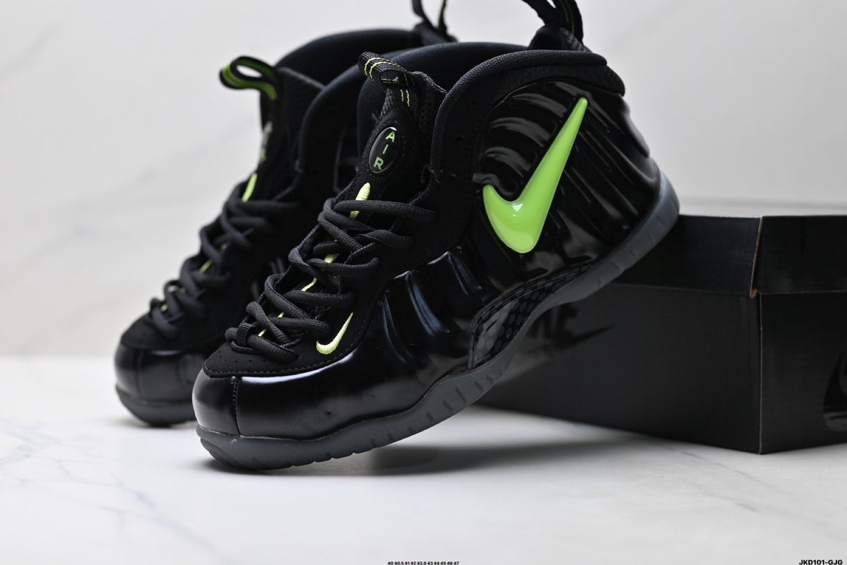 Nike Air Foamposite One Penny Hardaway Sneakers in Black Volt - product image from the listing.