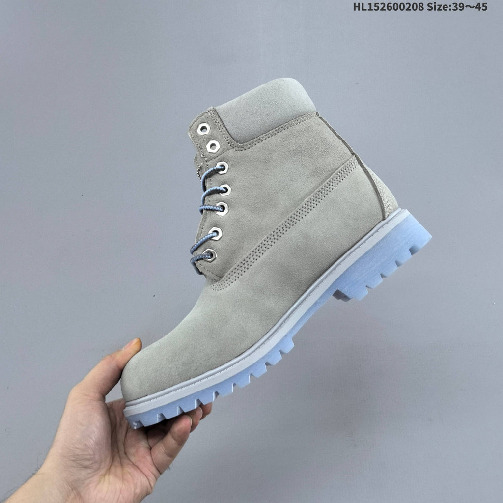 Grey Timberland High-Top Lace-Up Boots - product image from the listing.
