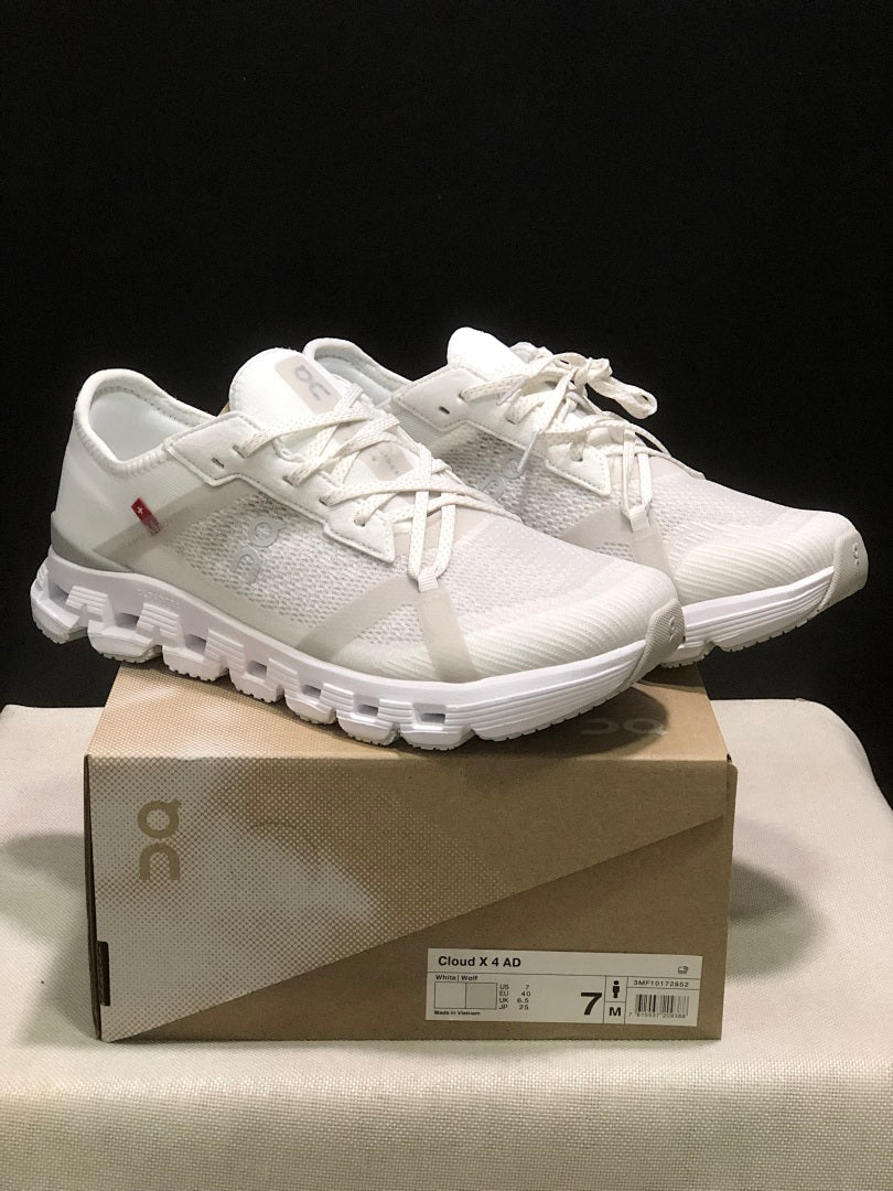 On Cloud X 4 AD Sneakers in White - product image from the listing.