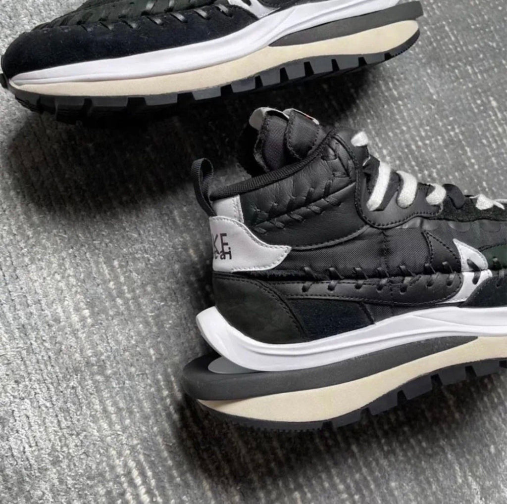 Nike VaporWaffle DH9186-001 Sneakers in Black and White - product image from the listing.