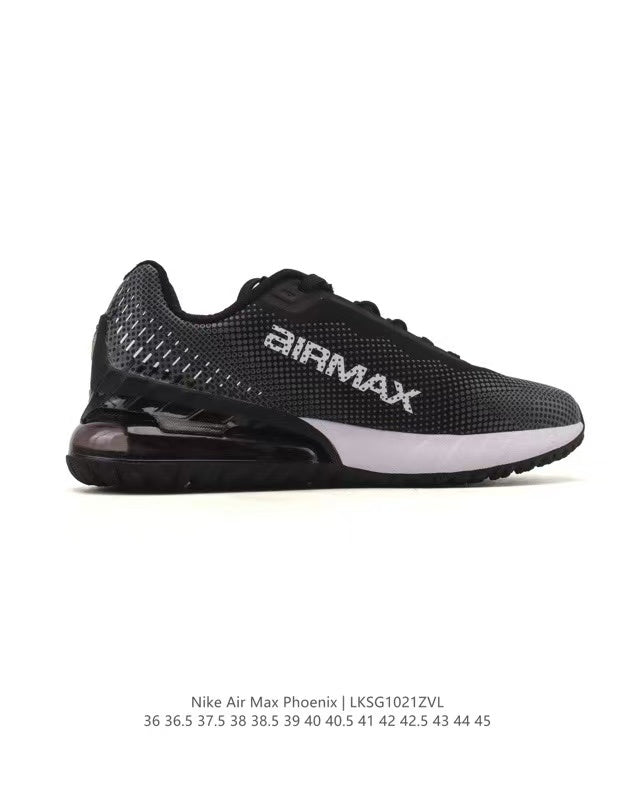 Nike Air Max Phoenix Sneakers in Black and White LKS1021ZVI - product image from the listing.