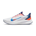 Nike Zoom Winflo 7 Running Shoes DN4242-141 in White Blue Red - product image from the listing.