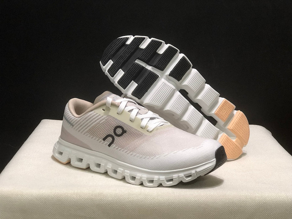 White and Beige On Cloud 6 Push Sneakers - product image from the listing.