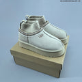 Women's UGG Suede Ankle Boot with Ribbed Collar - product image from the listing.