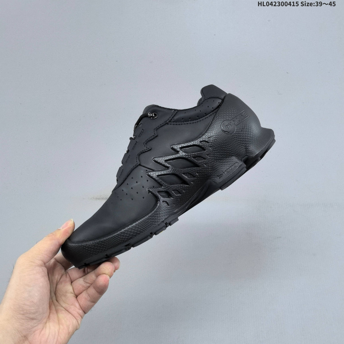 Men's ECCO Black Perforated Lace-Up Sneakers - product image from the listing.