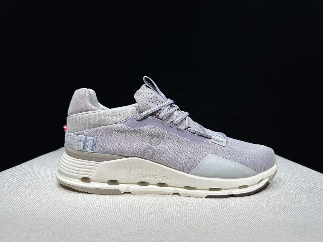 Gray and Purple On Cloudnova 2 Sneakers - product image from the listing.