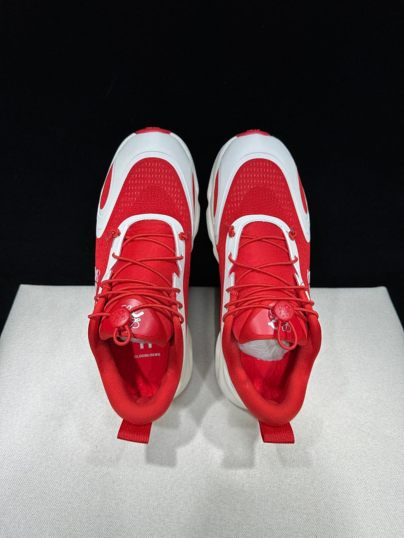 On x Loewe Cloudventure 3.0 Sneakers in Red and White - product image from the listing.