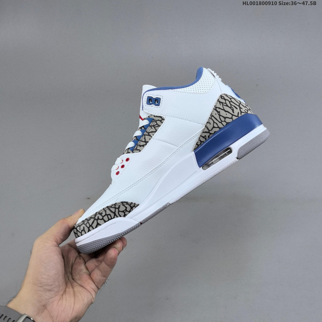 Air Jordan 3 Retro True Blue Sneakers - product image from the listing.