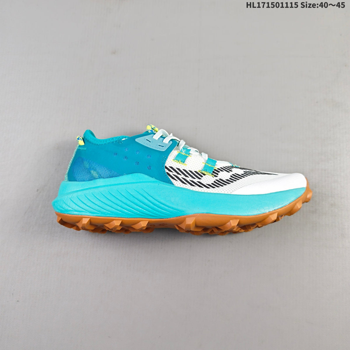 Saucony Endorphin Rift Trail Running Shoes, in White and Teal - product image from the listing.