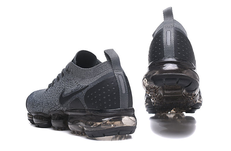 Nike Air VaporMax Flyknit 2 Sneakers in Grey Black 942842-030 - product image from the listing.