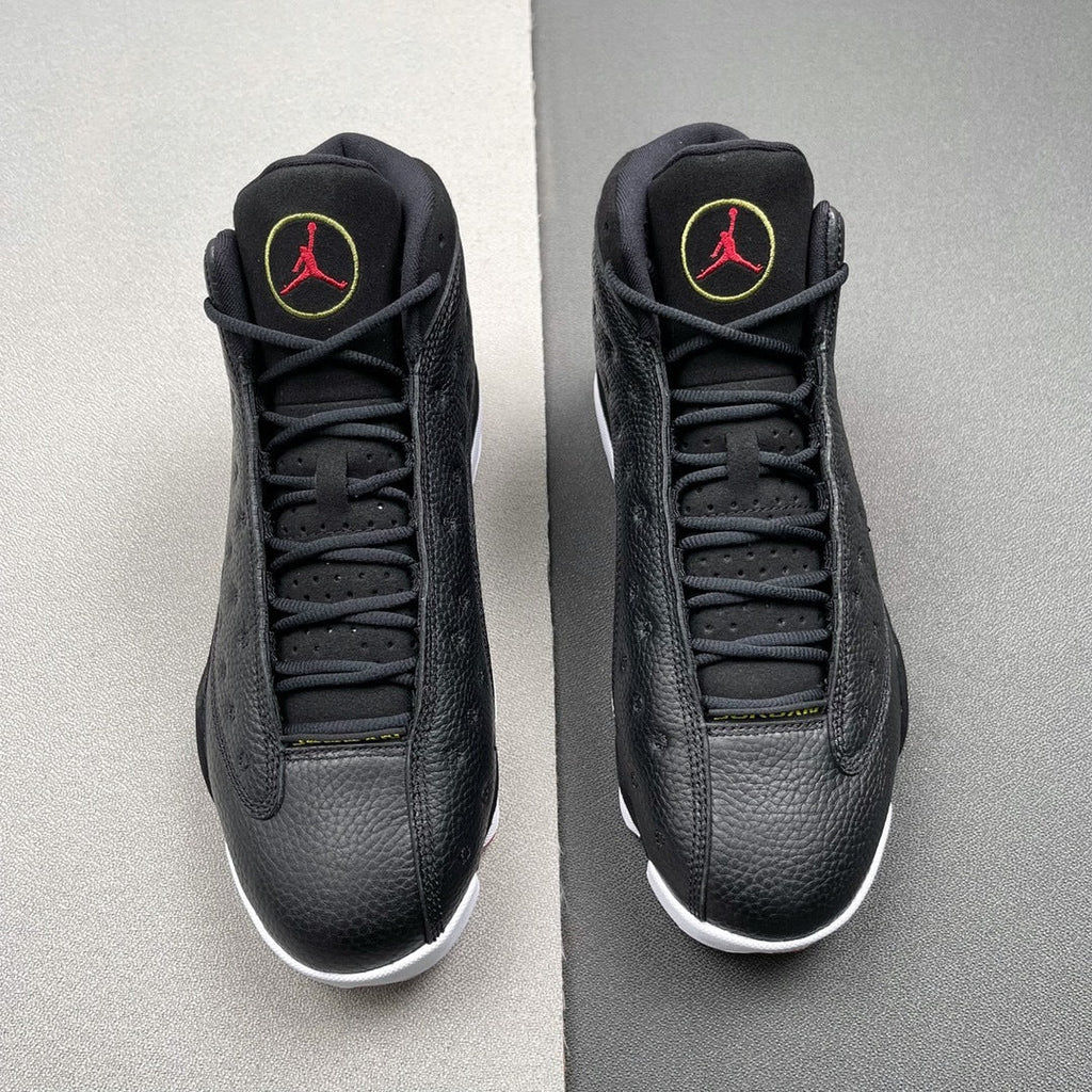 Air Jordan 13 Playoffs Black Red High-Top Sneakers - product image from the listing.