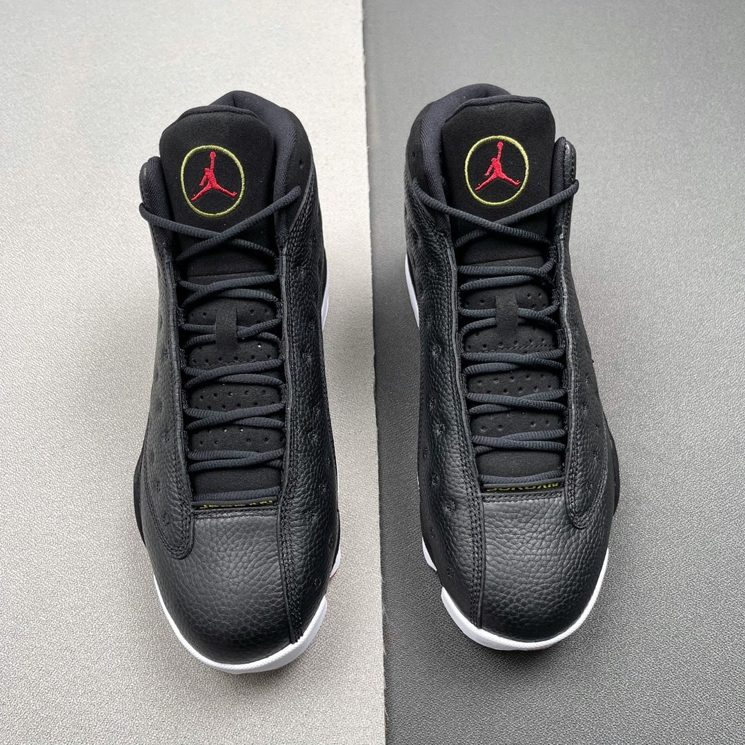 Air Jordan 13 Playoffs Black Red High-Top Sneakers - product image from the listing.
