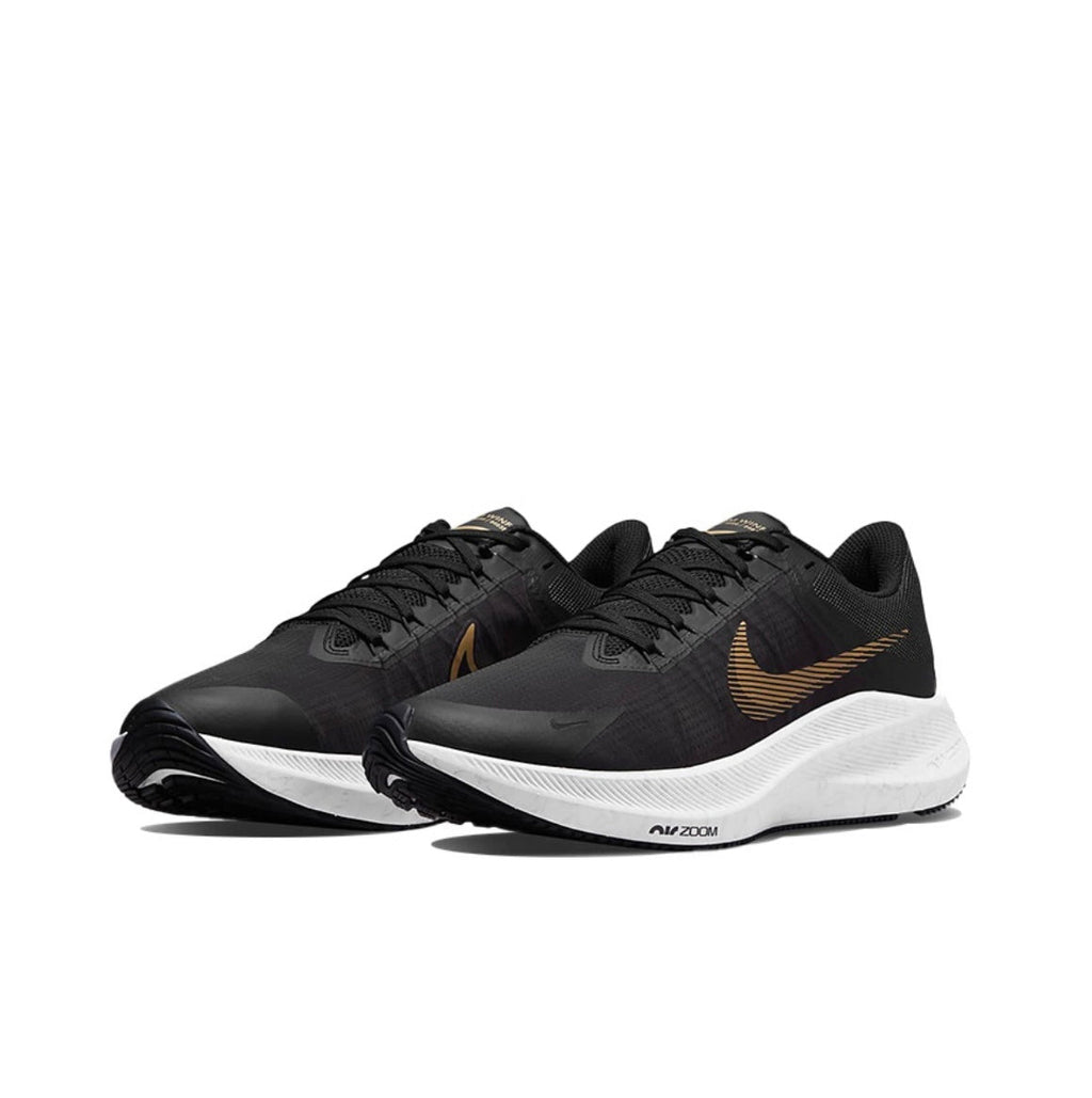 Nike Zoom Winflo 8 Running Shoes in Black Gold CW3419-009 - product image from the listing.