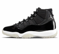 "Gamma Blue" Jordan 11 Retro Black High-Top Sneakers 378037-011 - product image from the listing.