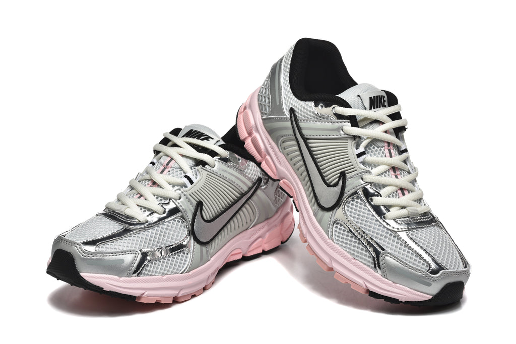 Nike Zoom Vomero 5 Silver Pink Mesh Trainers - product image from the listing.