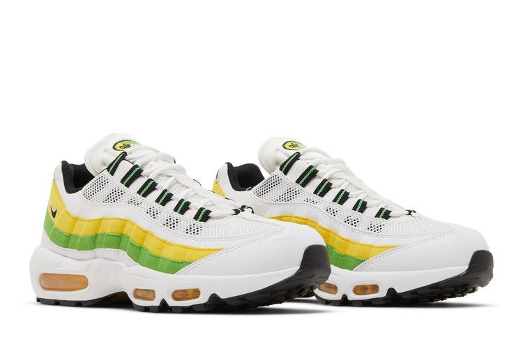 Nike Air Max 95 Essential White Green Apple Tour in Yellow - product image from the listing.