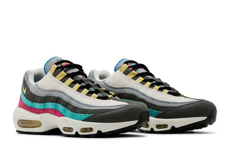 Nike Air Max 95 Air Sprung in Grey Aqua Pink - product image from the listing.