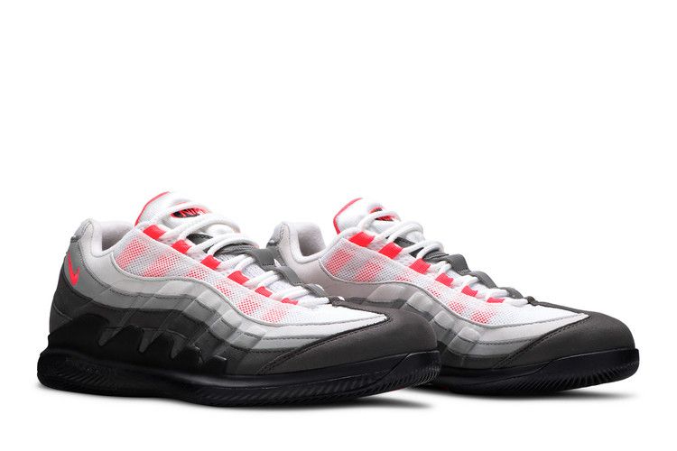 Nike Court Zoom Vapor X Air Max 95 Solar in Red - product image from the listing.