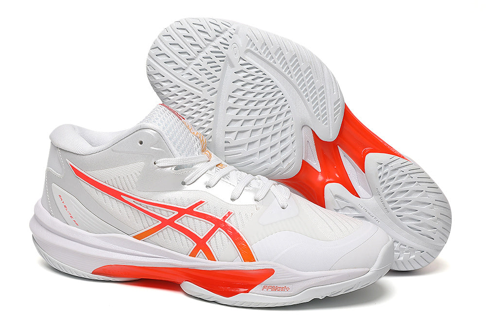 ASICS Sky Elite FF 3 Volleyball Shoes in White Orange - product image from the listing.