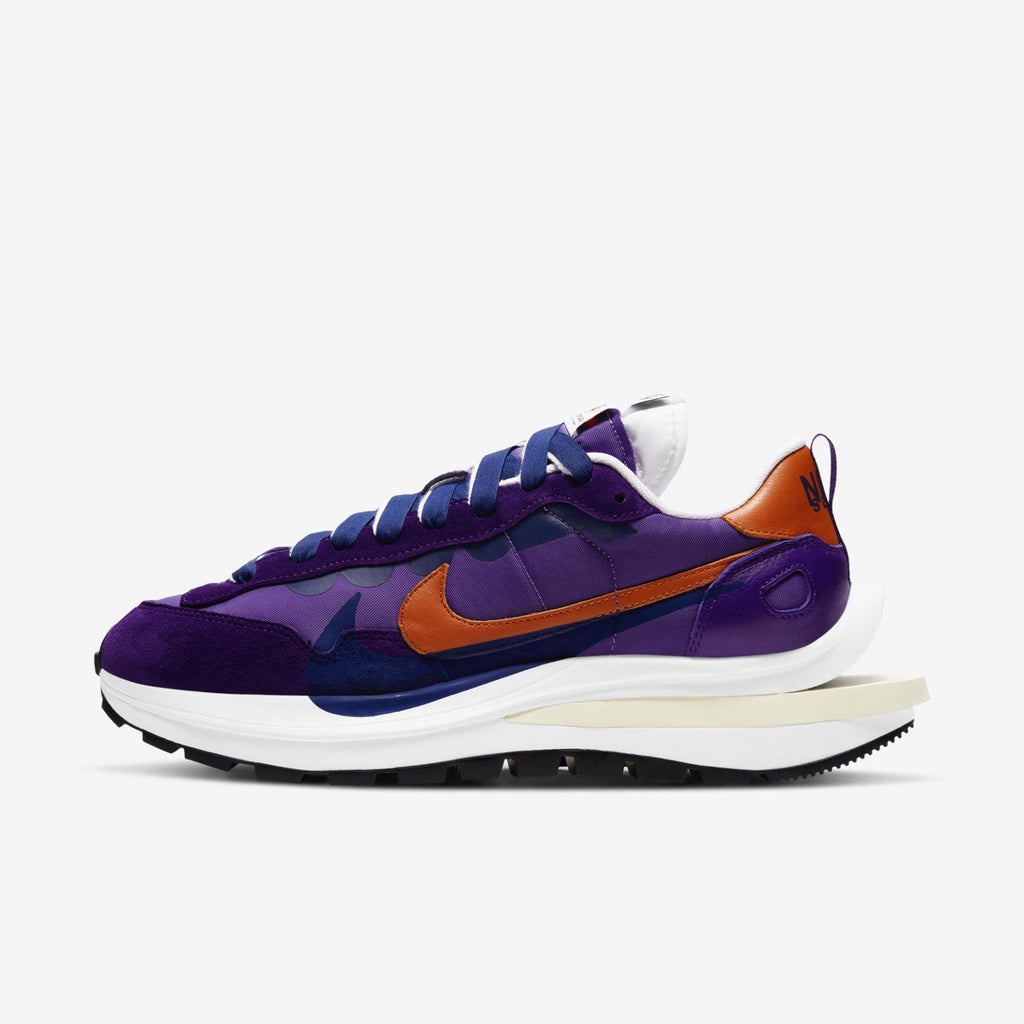 Nike x sacai VaporWaffle Sneakers in Purple DD1875-500 - product image from the listing.