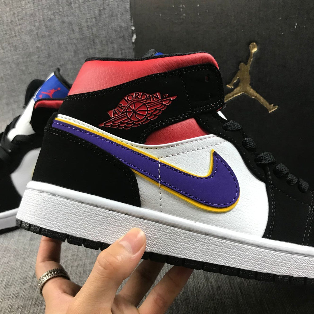 Air Jordan 1 Mid What The Sneakers in Multicolor 852542-005 - product image from the listing.