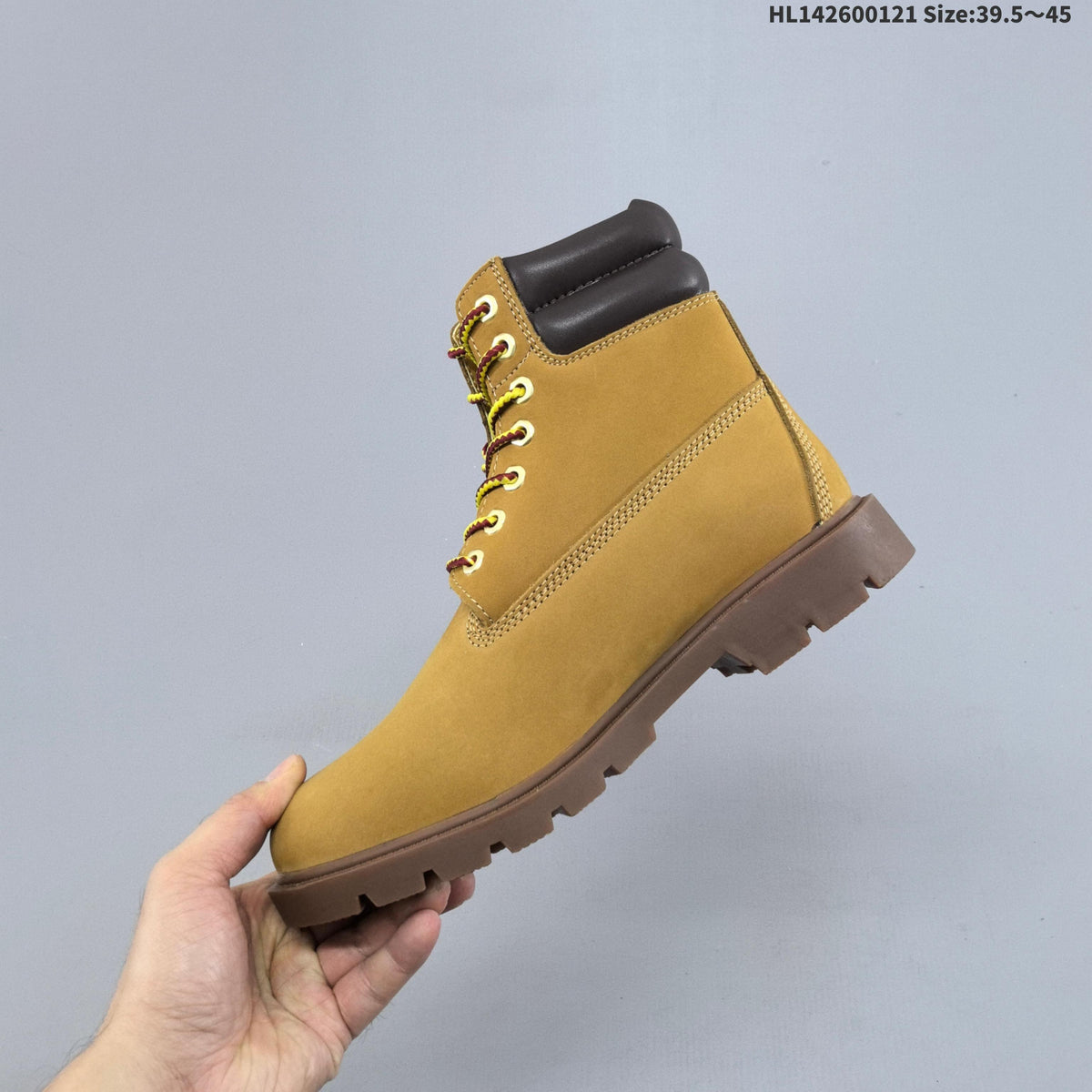 Yellow Mid-Top Lace-Up Boots by Timberland - product image from the listing.