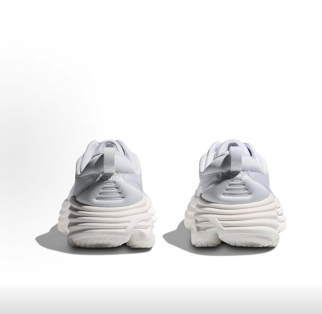 HOKA Bondi 8 Running Sneakers in White - product image from the listing.