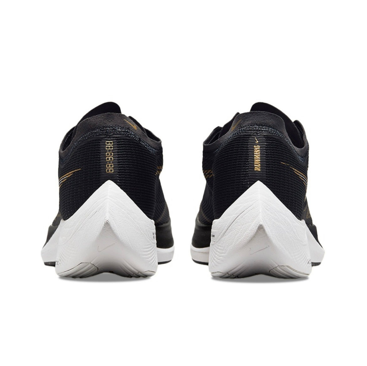 Nike ZoomX Vaporfly NEXT% 2 Running Shoes in Black Gold CU4111-001 - product image from the listing.