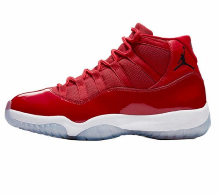 Air Jordan 11 Red Low-Top Sneakers 378037-623 - product image from the listing.