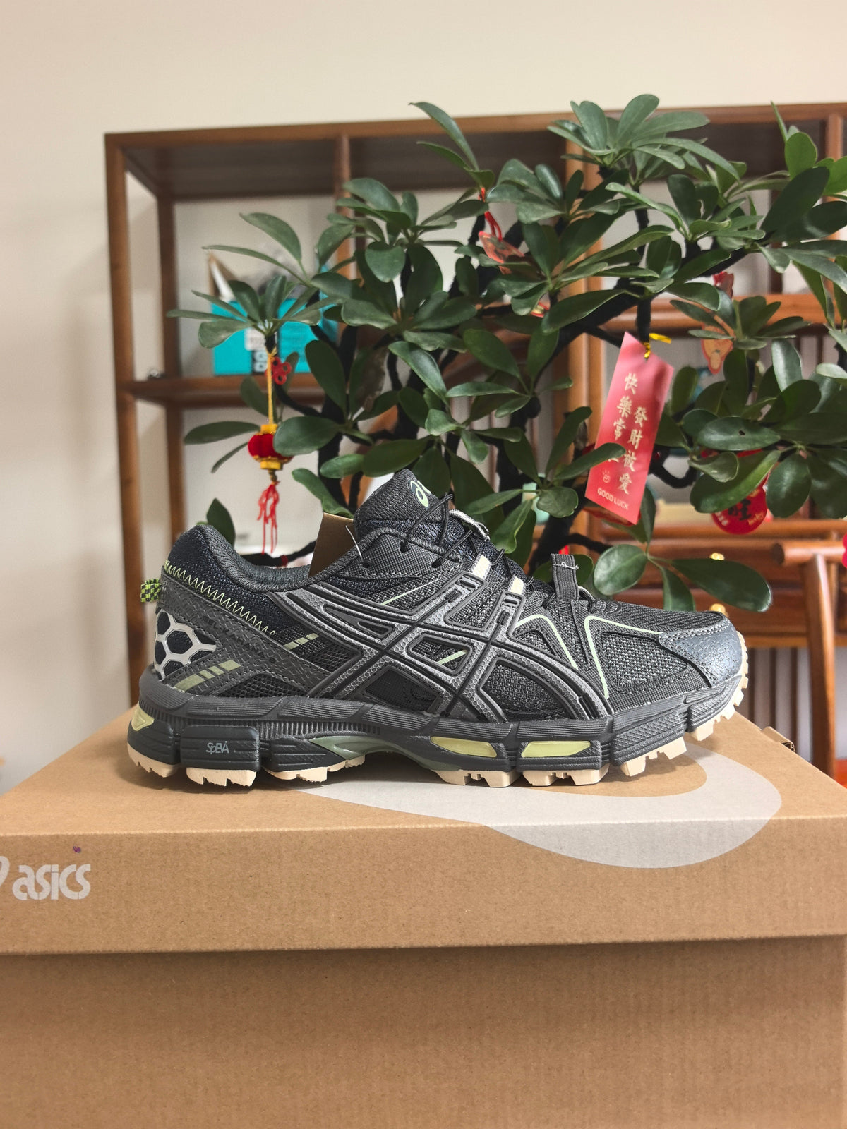 Dark Gray ASICS K2 Sneakers - product image from the listing.
