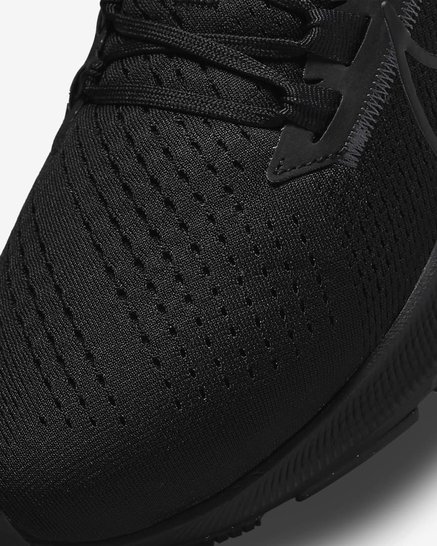 Nike Air Zoom Pegasus 38 Running Shoes, in Black CW7356-001 - product image from the listing.