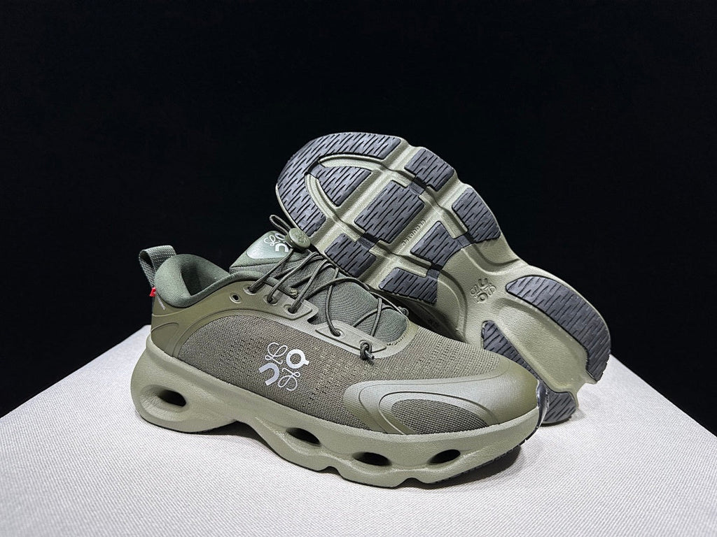 LOEWE x On Cloudventure 3.0 Sneakers in Military in Green - product image from the listing.