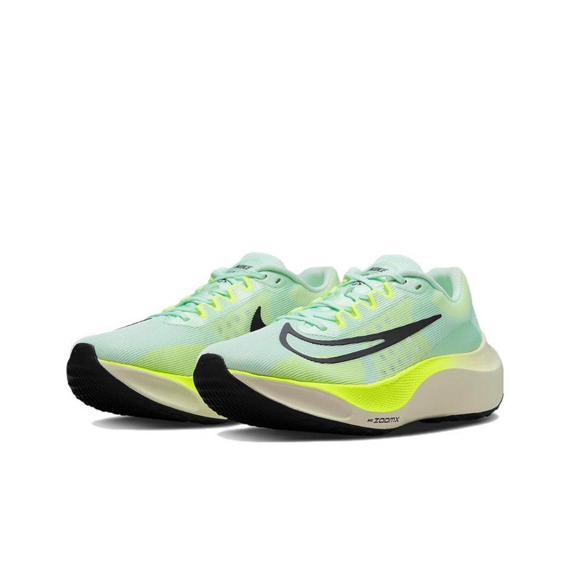 Nike Zoom Fly 5 Shoes for Running, Mint Green and Volt, DM8968-300 - product image from the listing.