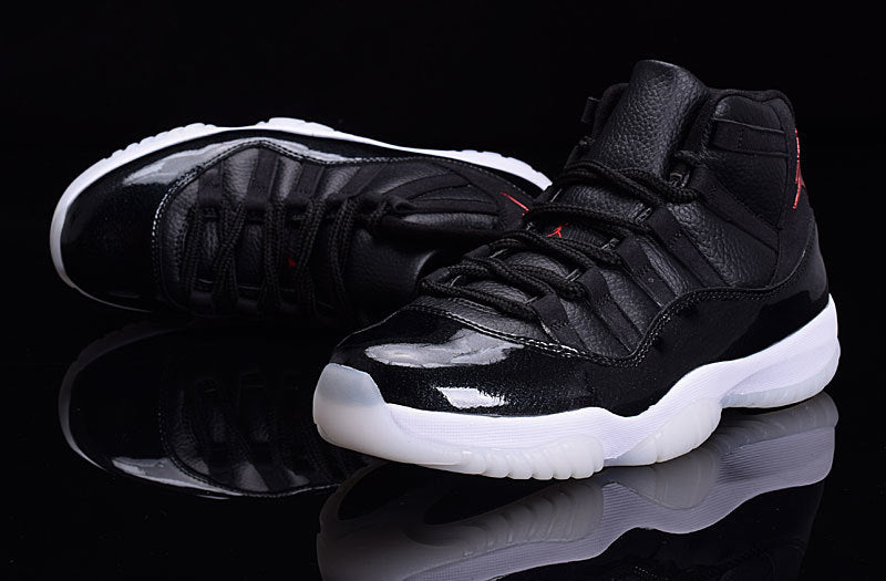 Air Jordan 11 High-Top Basketball Shoes Black White - product image from the listing.