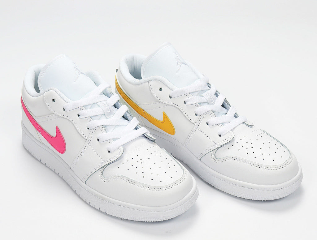 Nike Air Force 1 Low Candy Swoosh Sneakers in White CW7035-100 - product image from the listing.
