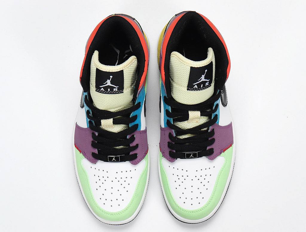 Air Jordan 1 High Sneakers in Multicolor CW1140-100 - product image from the listing.
