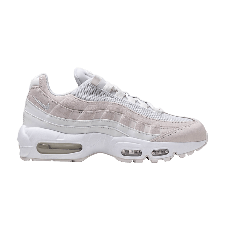 Women's Nike Air Max 95 Premium Platinum White - product image from the listing.