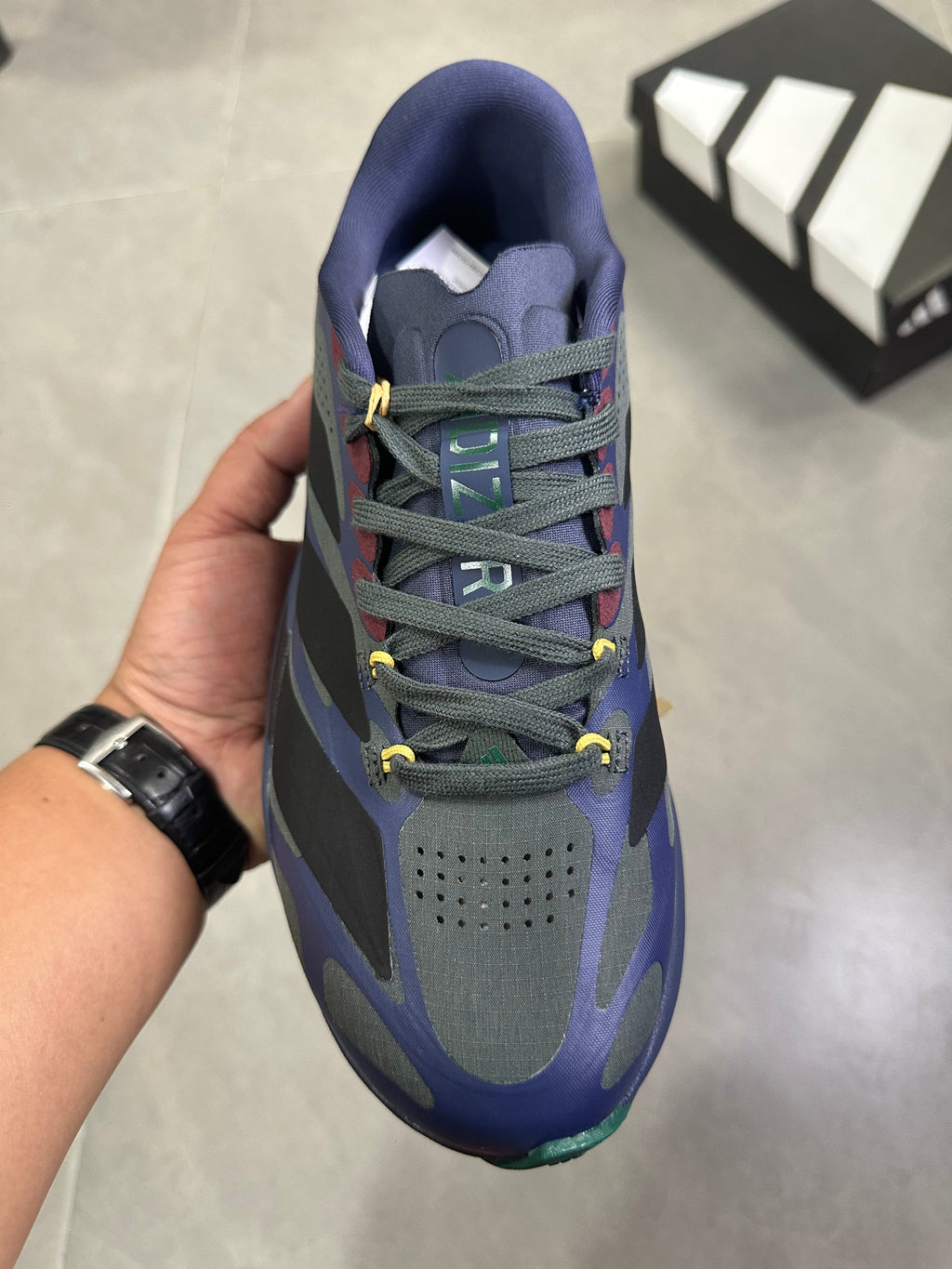 Adidas Lightstrike Pro Running Shoes, in Blue Green KI4765 - product image from the listing.