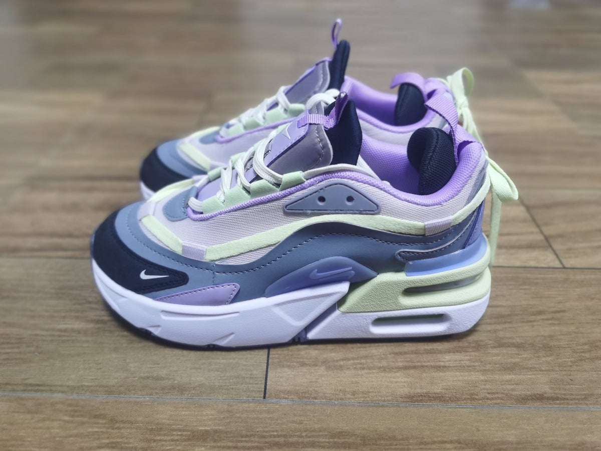Nike Chunky Sneakers in Purple, in Gray and Pale Yellow - product image from the listing.