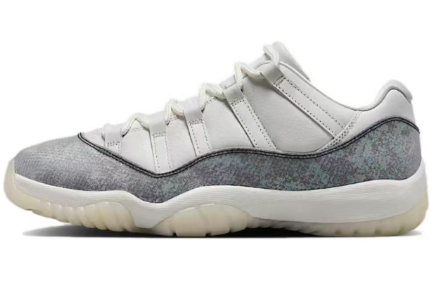 Jordan AJ11 Year of the Snake Sneakers in Grey HQ7000-01 - product image from the listing.