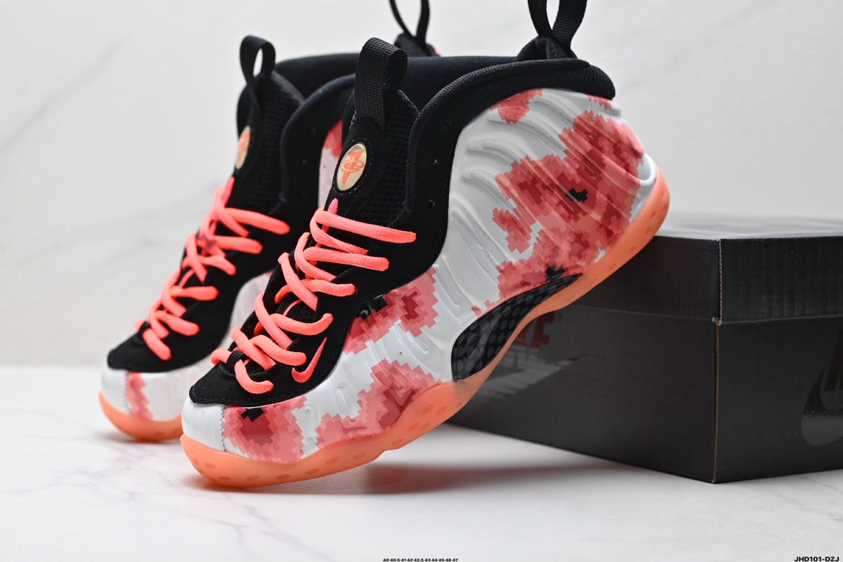 Nike Air Penny 1 Trainers Black White Bright Crimson - product image from the listing.